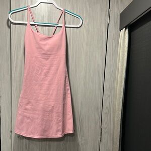 HALARA Pink Spaghetti Strap Dress